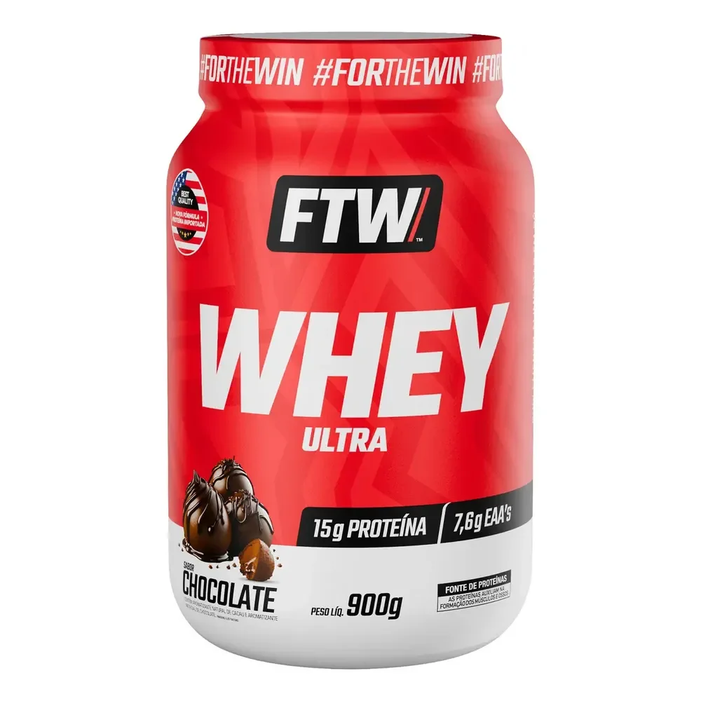 Whey Protein Ultra Pote 900g Sabor Chocolate - Ftw