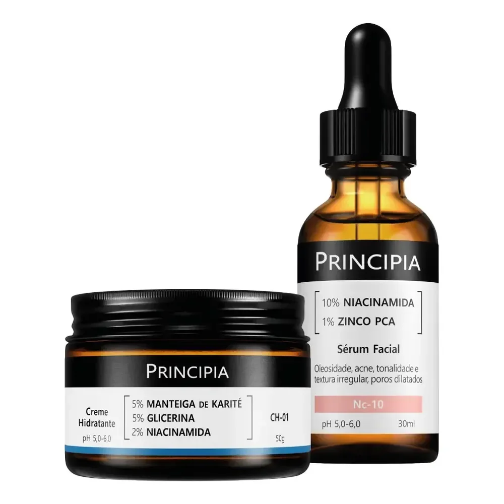 Principia Kit Niacinamida Com Hidratante Diário Todo Tipo De Pele Dia/noite