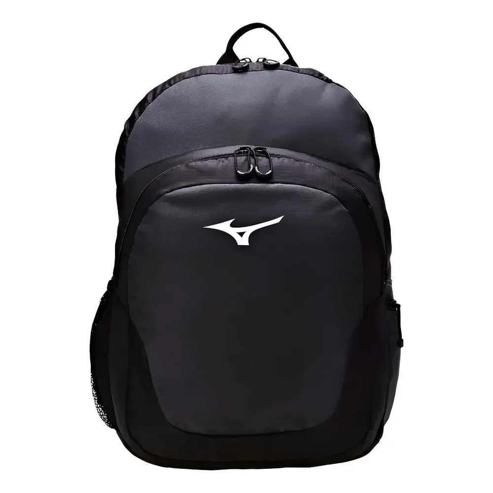 Mochila Masculino E Feminino Sky Preto E Chumbo Mizuno Desenho Do Tecido Liso Chumbo E Preto