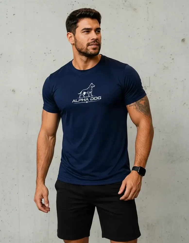 Camiseta Masculina Dry Fit Uv Polo Joker Azul G