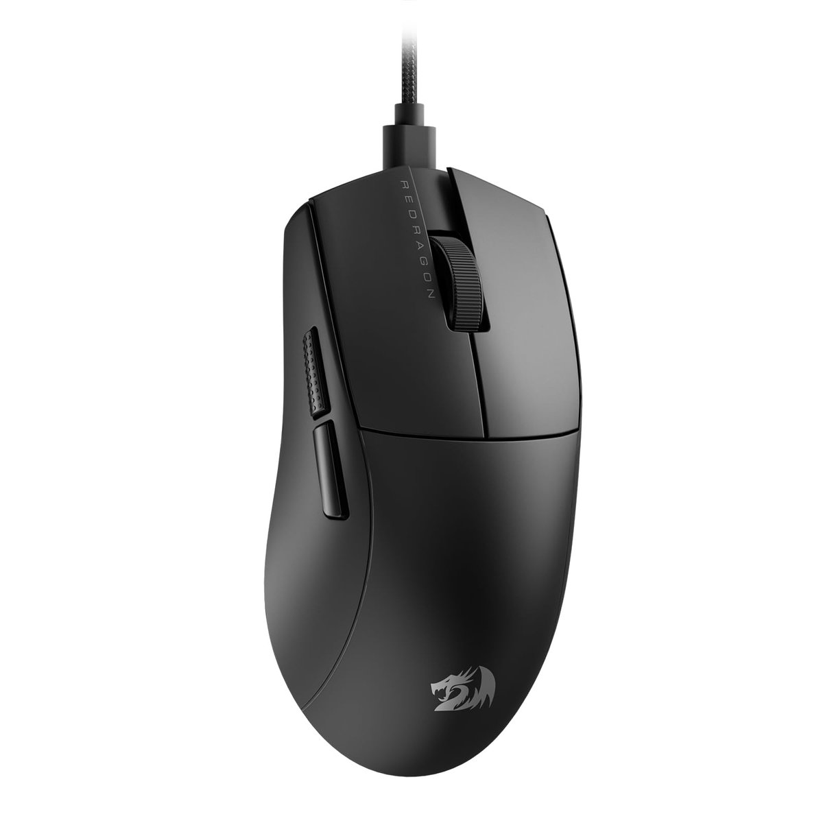 Mouse Gamer Redragon K1ng 1K Preto PAW3327 Cabo USB Tipo-C Removível 12400 DPI M724