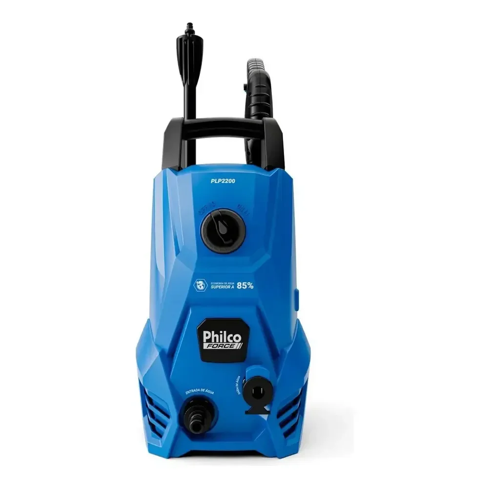 Lavadora De Alta Pressão Jato Compacta Philco Plp2200 1300w 1300 Psi/libras 312l/h Lança Regulável 220v Azul