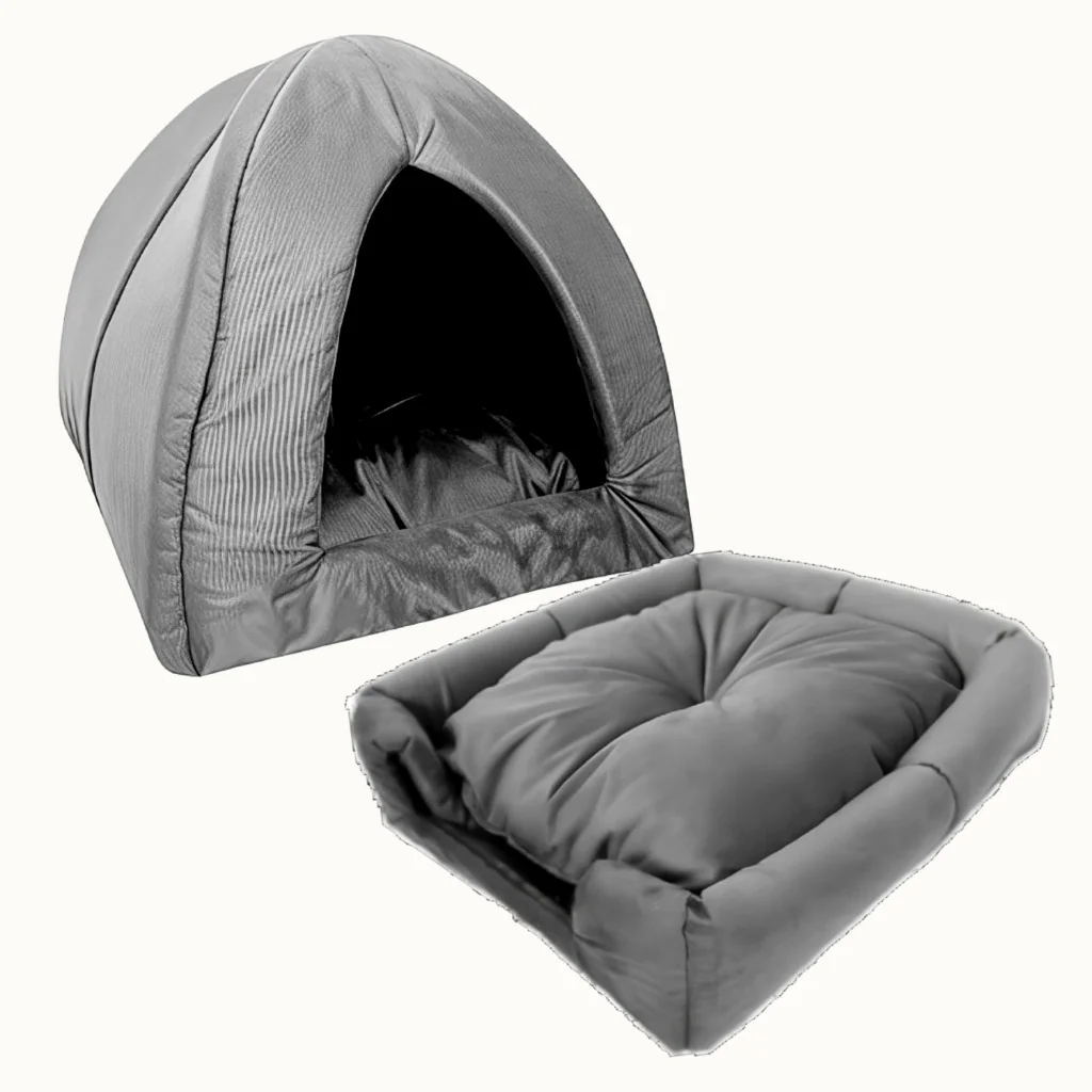 Casa 2 x1 Toca Iglu Grande 45x45 Para Cachorro Caminha Pet Varias Cores