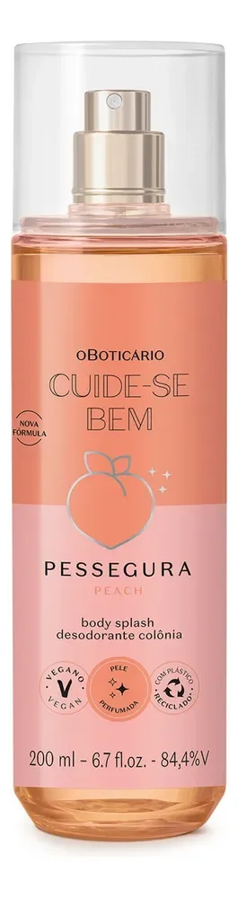 Boticário Cuide-se Bem Pessegura Body Splash 200ml