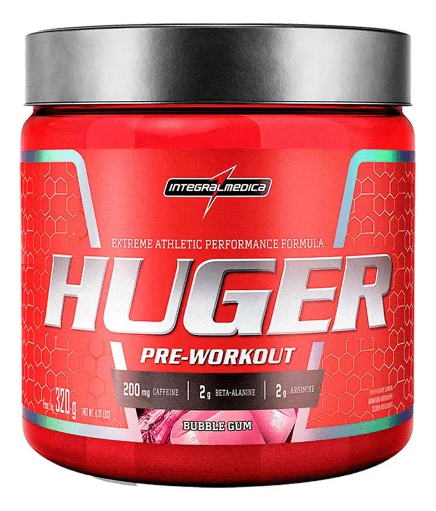 Pré Treino Huger Bubble Gum Pote Com 320g Integralmédica