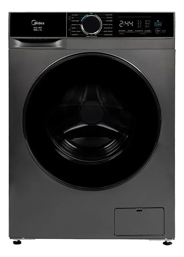 Lava E Seca 10,5kg Titanium Inverter Midea Cinza-escuro