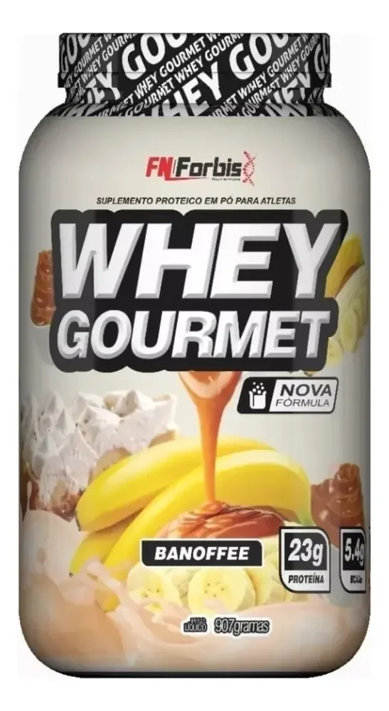 Suplemento Em Pó Fn Forbis Whey Gourmet Proteínas Sabor Banoffee