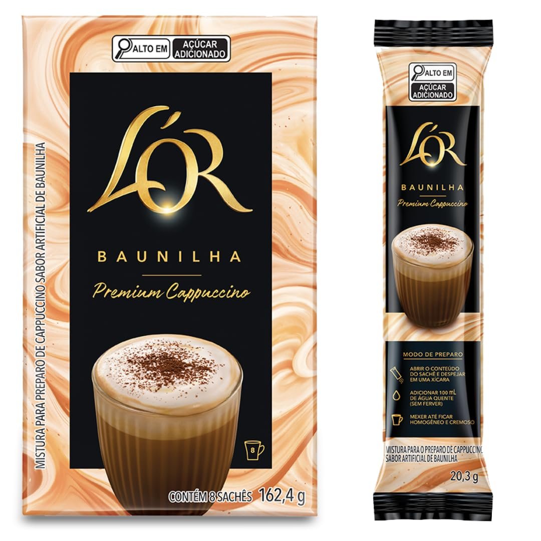 Cappuccino Premium L'OR Baunilha 8 uni.