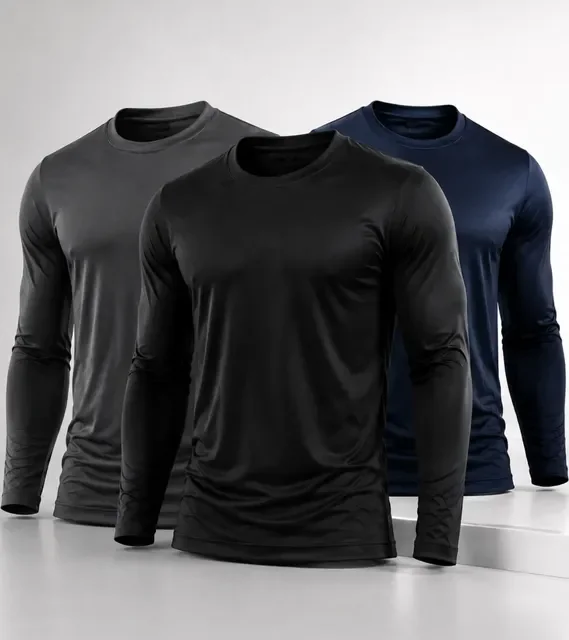 Kit Camisa Masculina Segunda Pele Proteção Solar Uv Dry Fit