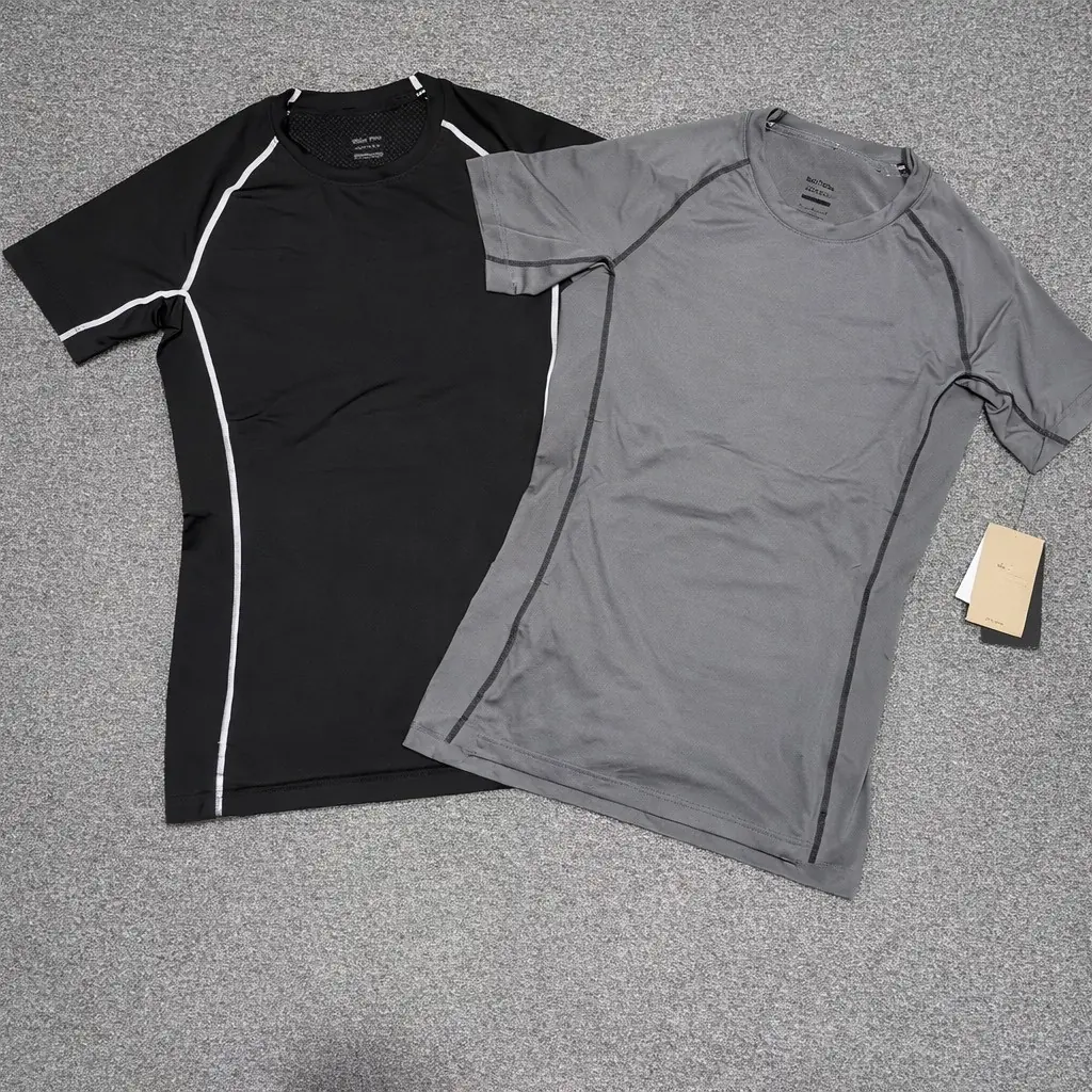 Blusa de Compressão Masculina Academia Corrida Treino Camisa de compressão Justa ao Corpo