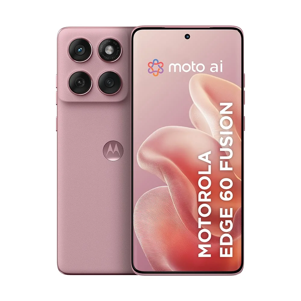 Smartphone Motorola Edge 60 Fusion 5G - 256GB 16GB (8GB RAM+8GB Ram Boost) 50MP Sony AI Camera IP68 NFC - Rosa