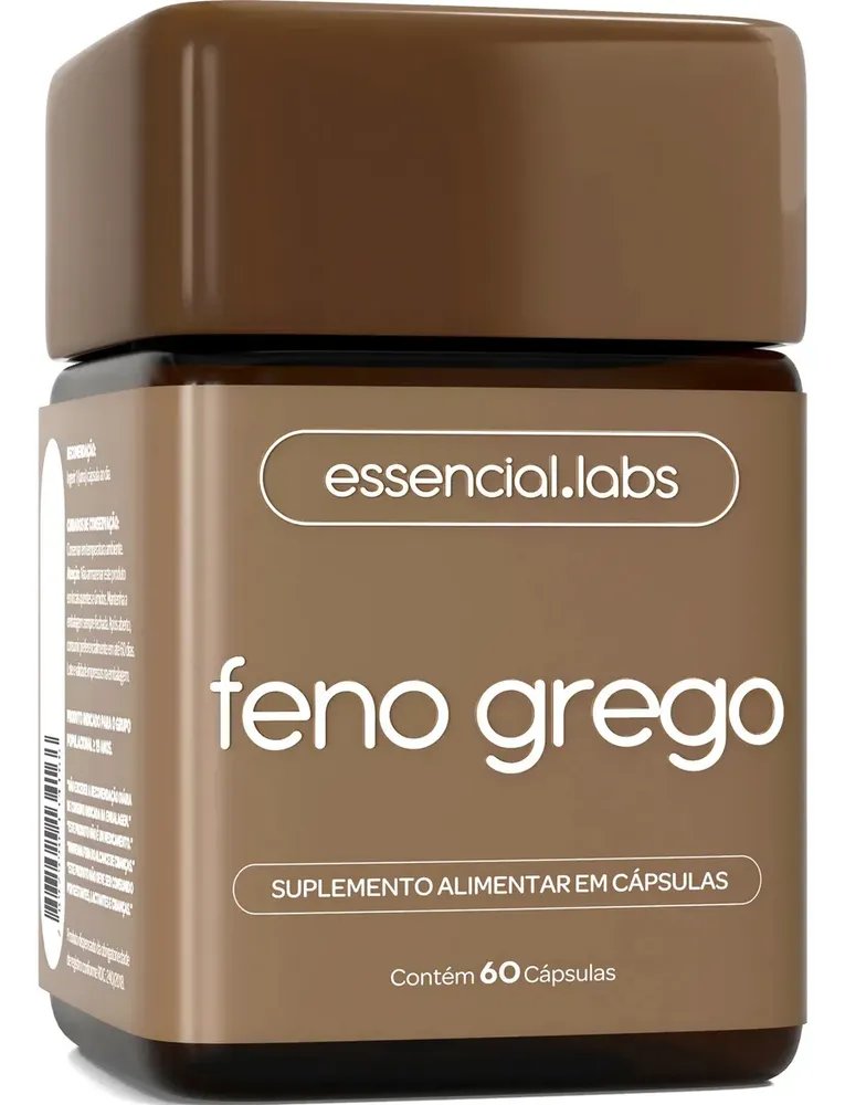 FENO GREGO 450mg - Fórmula Avançada com Máxima Concentração e Pureza - 60 Cápsulas