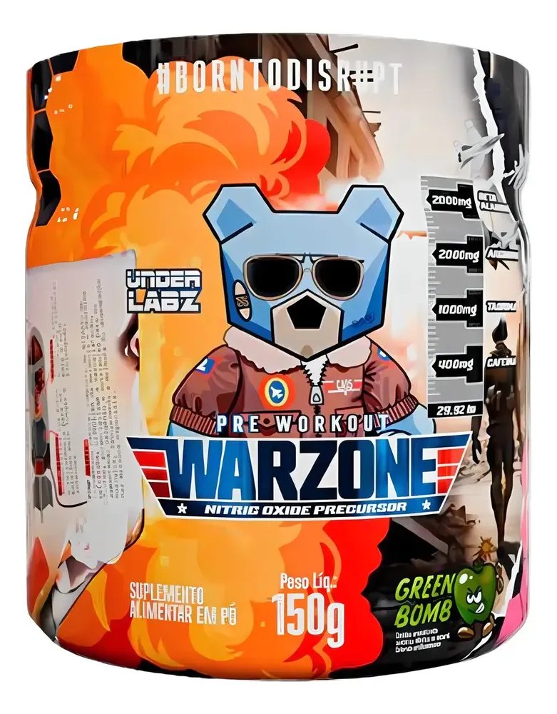 Warzone Pré-treino - 150g Green Bomb - Under Labz