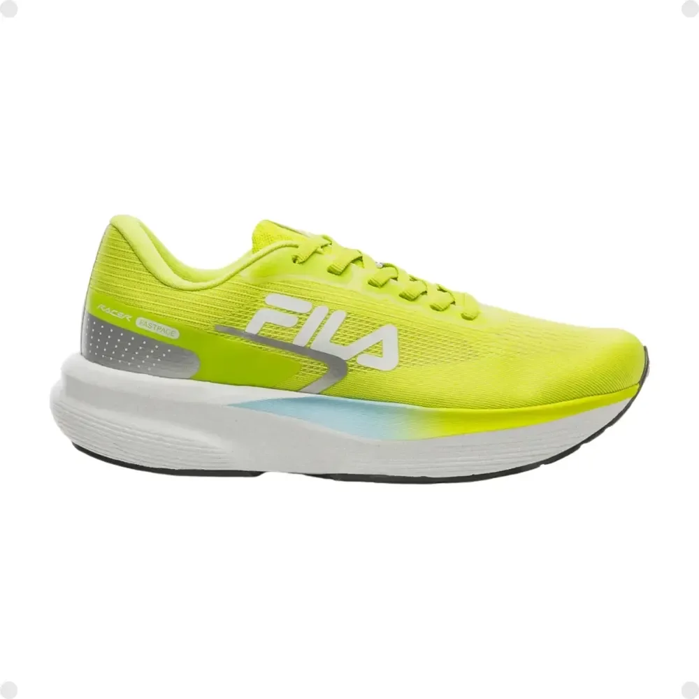 Tênis Fila Racer Fastpace Running Corrida Original Nf-e Amarelo Lisa 41 Br