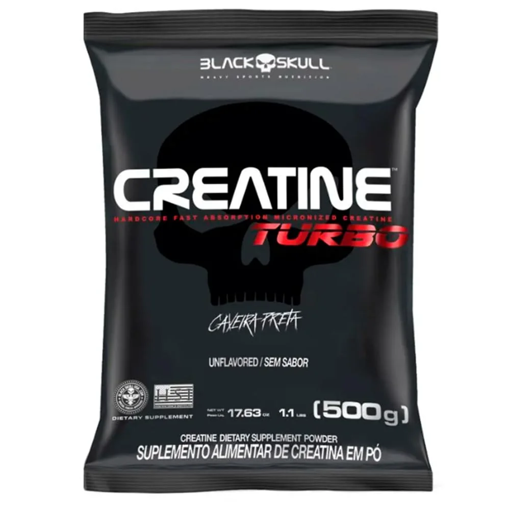 Black Skull Creatina Turbo 500g Refil