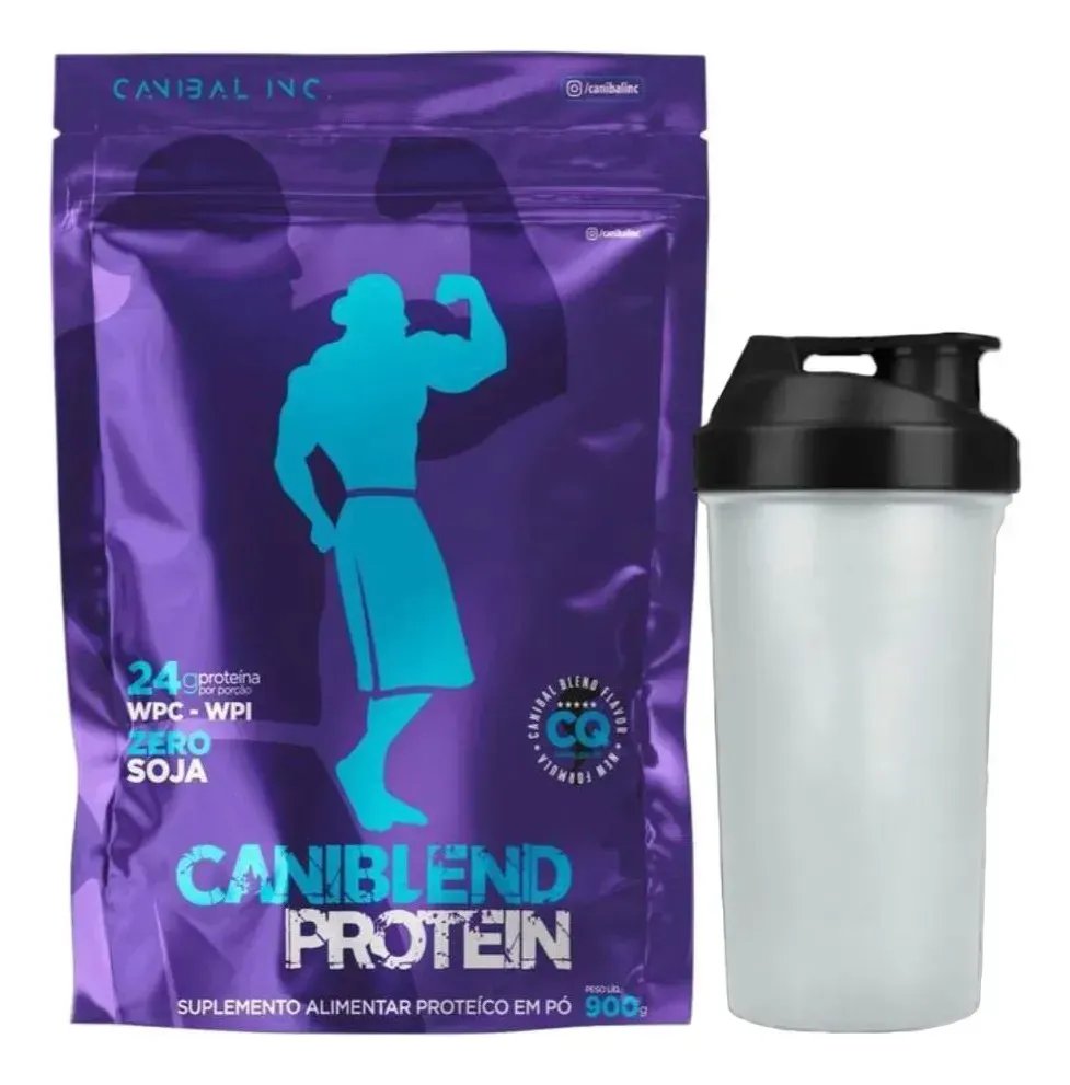 Caniblend Protein Chocolate 900g Coqueteleira - Canibal Chocolate