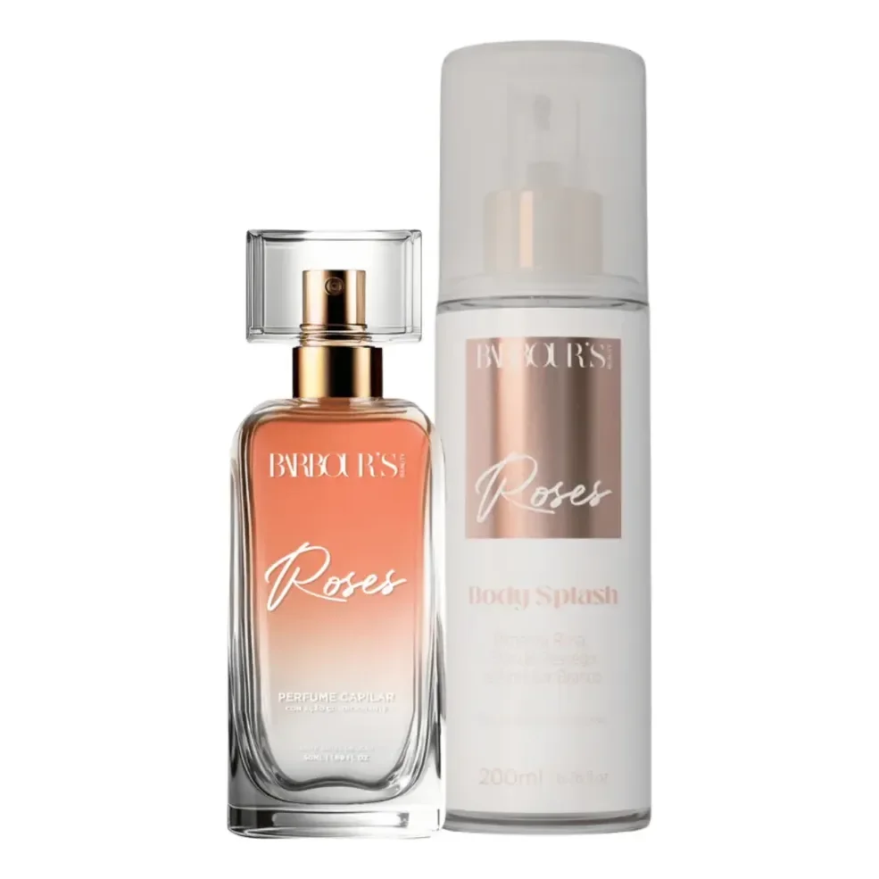 Perfume Capilar E Body Splash Roses Barbour's Beauty