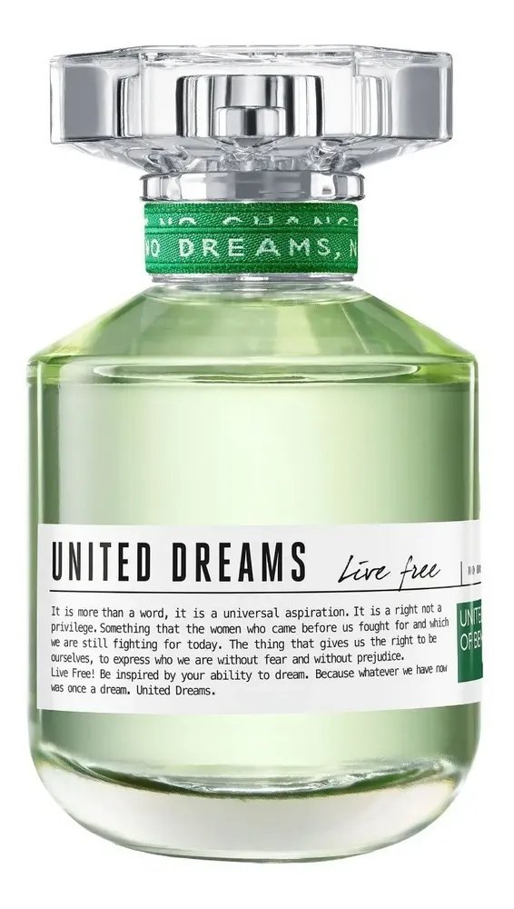 Benetton United Dreams Live Free Edt Perfume Feminino 50ml