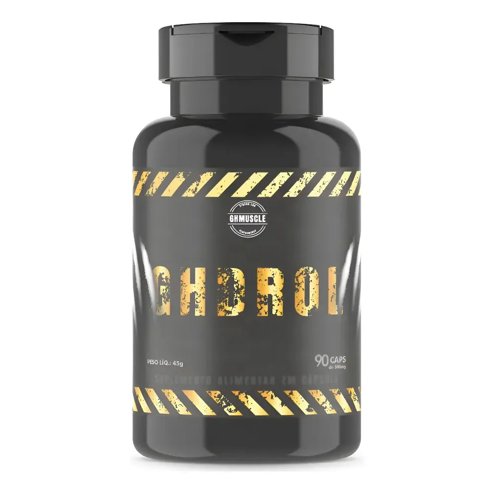 Ghdrol Ghmuscle Cápsulas Hipertrofia Força E Resistência Sem Sabor