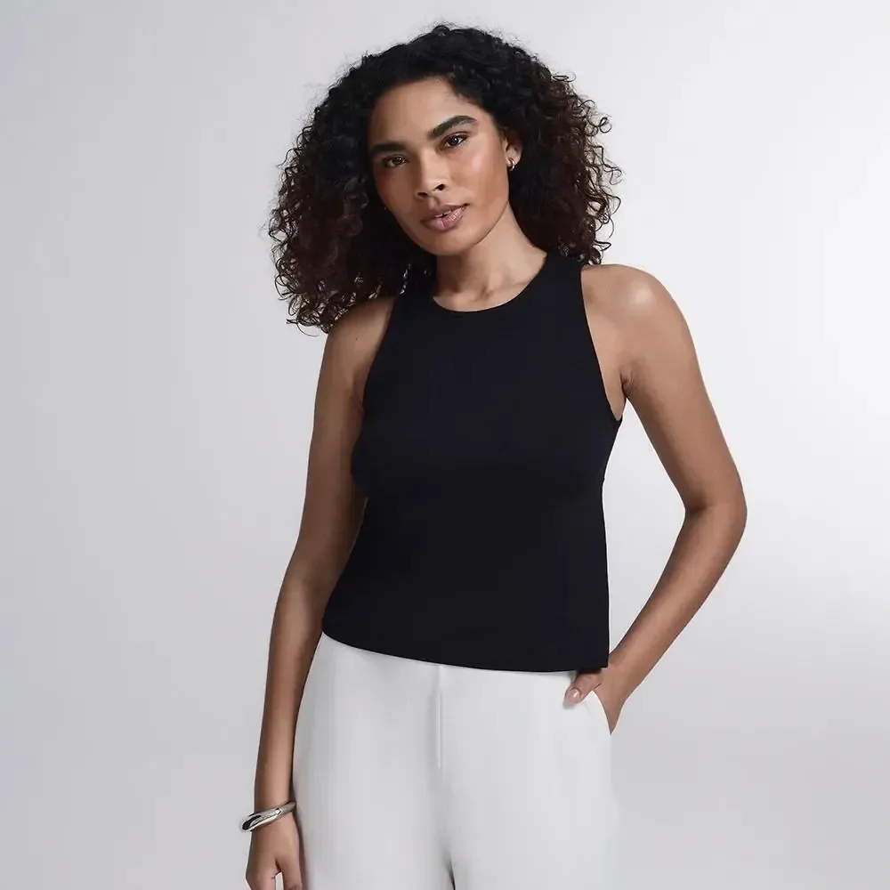 Regata Comfy Inlounge Feminino Insider Preta Liso G