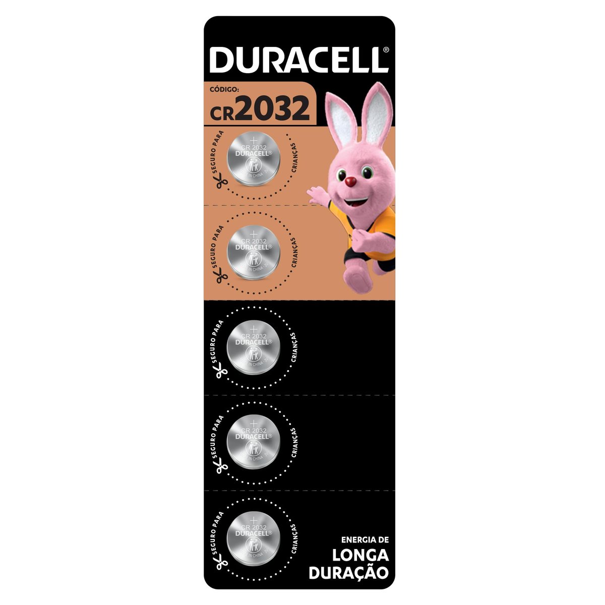 Duracell Pilhas Moeda CR2032 Pack 5 Unidades – Ideal para Placas Mãe e Controles Automotivos