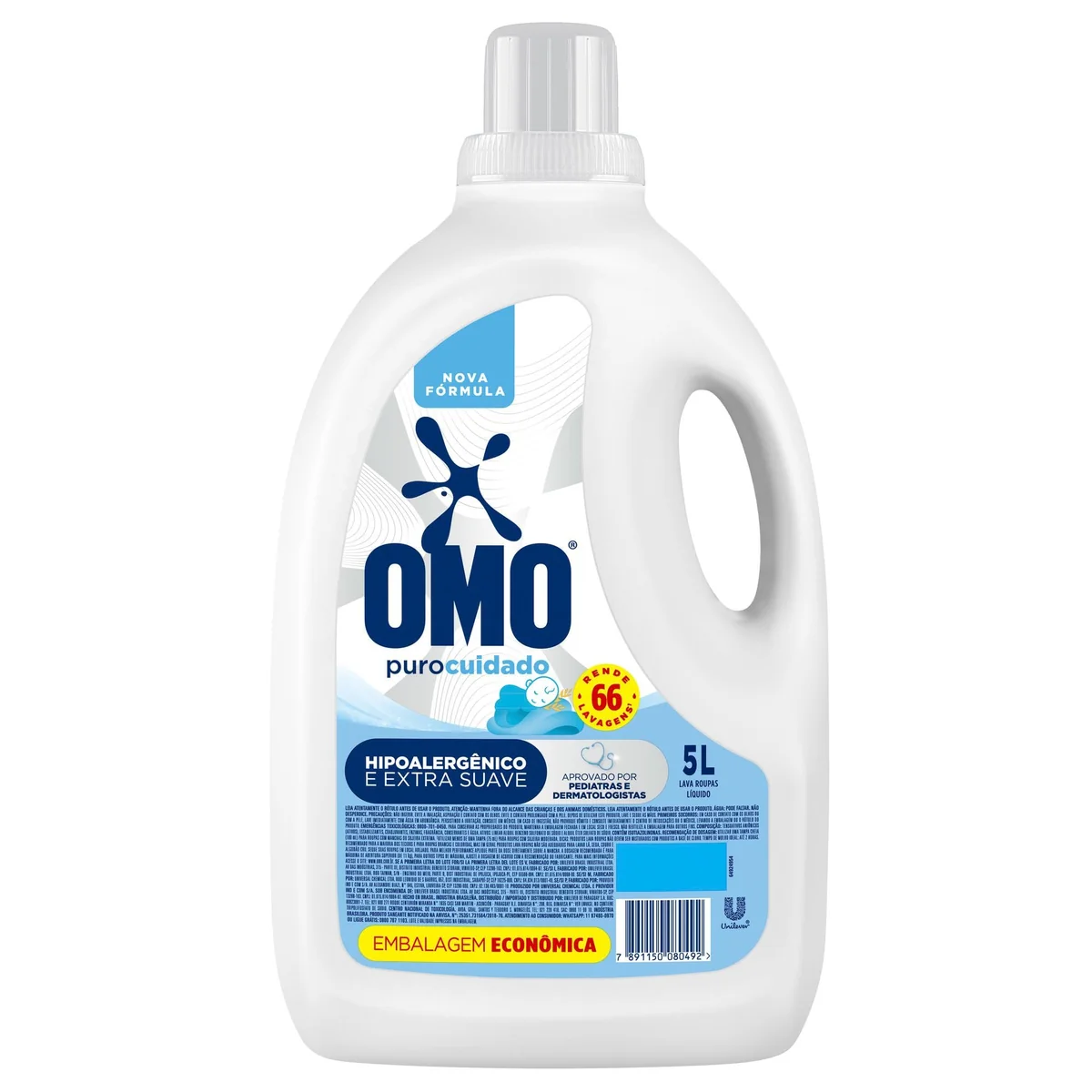 OMO Sabão Líquido Omo Puro Cuidado 5L