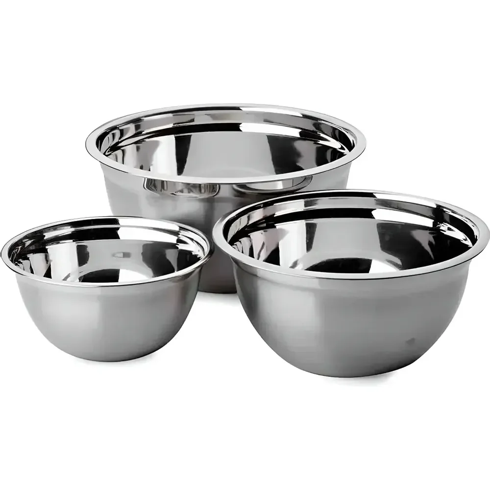 Conjunto De Tigelas Brinox 3pçs Suprema Em Inox - 2107/100