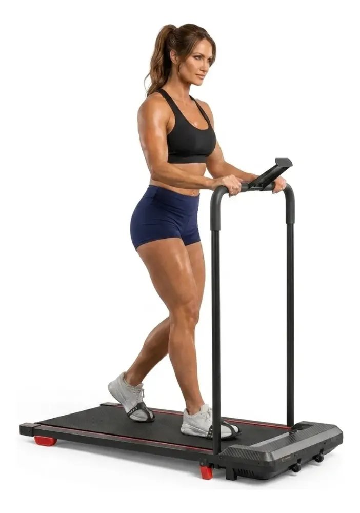 Esteira Ergométrica Elétrica Dobrável Residencial Cardio Preto 127/220v