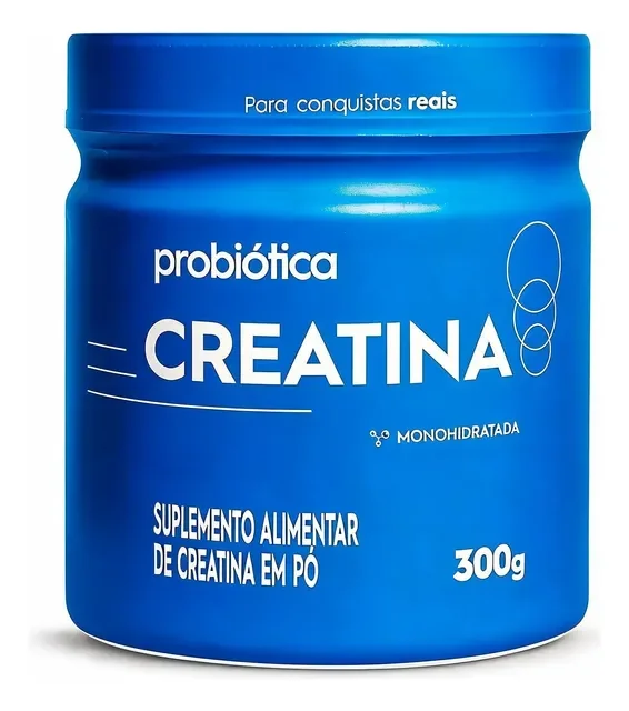 Creatina 100 Pura Probiotica 300g Sem Sabor Sem Sabor