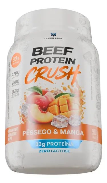Whey Beef Protein Zero Lactose/zero Açucar 910g - Underlabz Pêssego E Manga Peach/mango