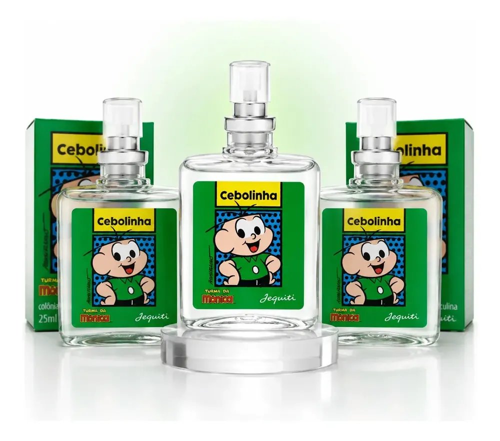 Kit 3 Perfumes Cebolinha Jequiti 25ml Infantil Turma da Mônica Colônia Masculina Kit Presente Original