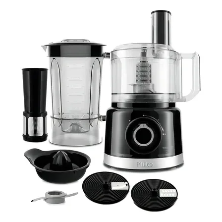 Multiprocessador Pmp1500p Turbo 5 Em 1 900w Preto Philco 127v