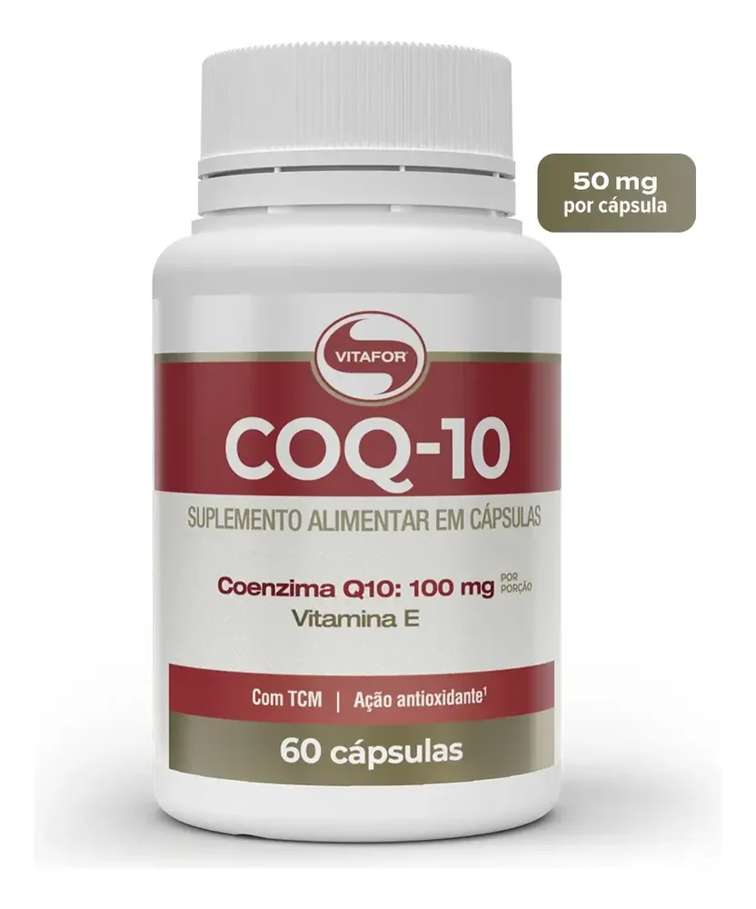 Coenzima Q10 100mg 60 Cápsulas Vitafor Sem Sabor