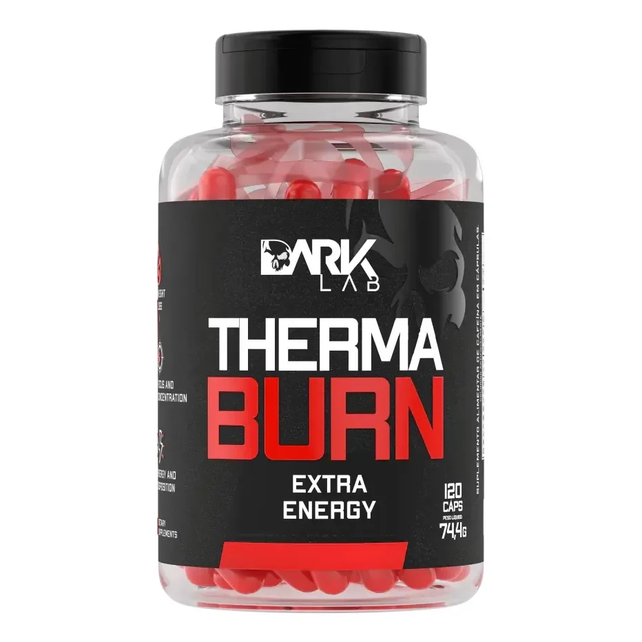 Termogênico Therma Burn 210mg De Cafeína 120 Caps Dark Lab Sabor Sem Sabor