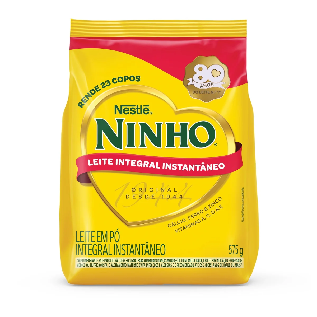 Leite em Pó Ninho Integral Instantâneo Sachê 575g