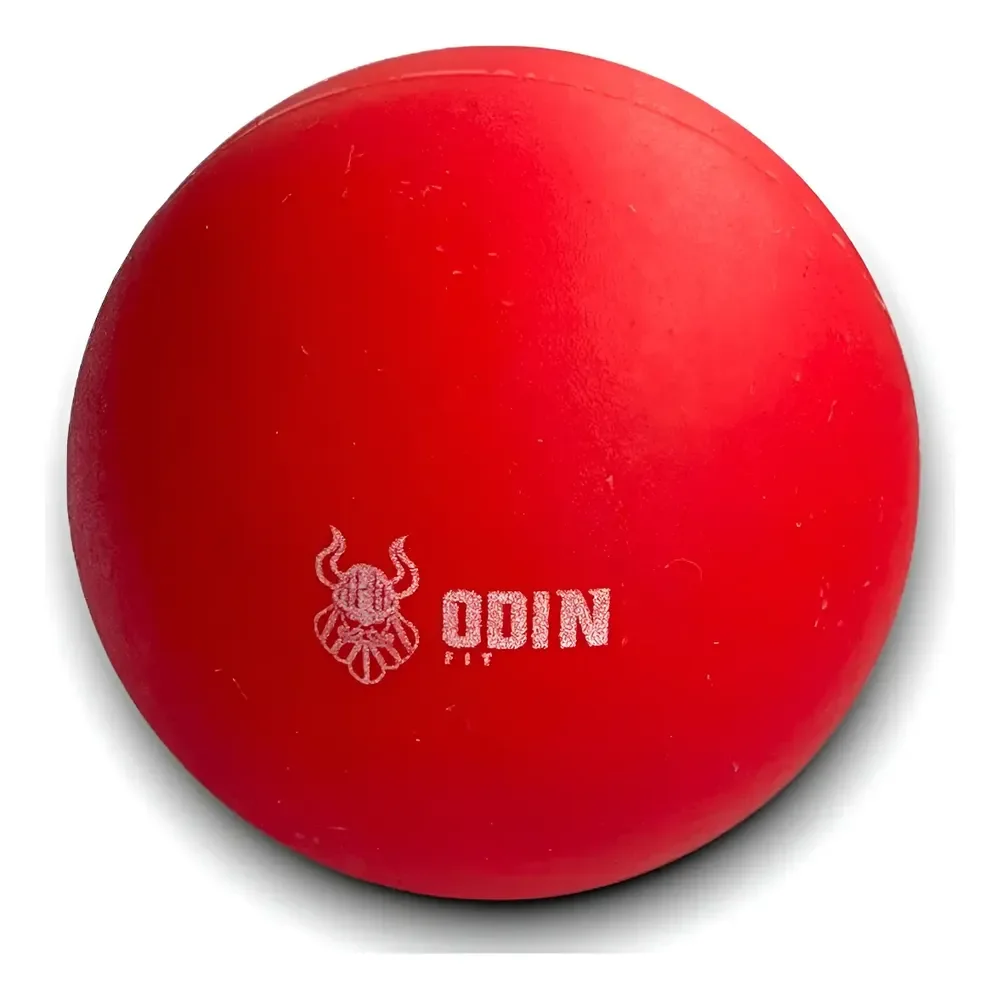 Bola De Massagem Lacrosse Ball 65mm Liberação Miofascial Vermelho