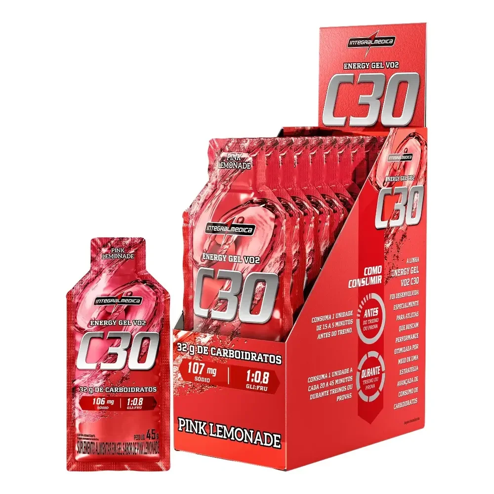 Vo2 Energy Gel Pink Lemonade Integralmédica Limonada Rosa