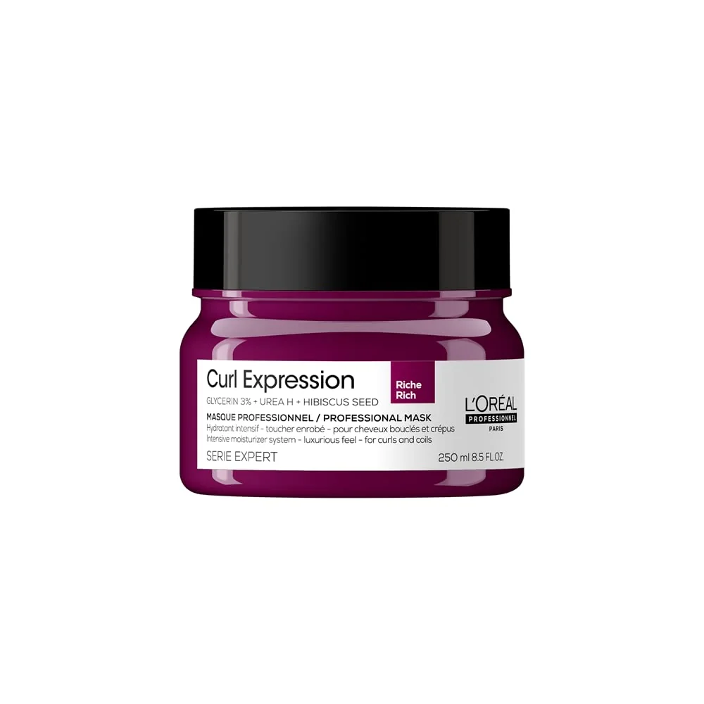 L´Oréal Professionnel Máscara de Tratamento Curl Expression Rich, Para Cabelos Crespos e Cacheados, Hidratação Intensa, Toque Sedosos e Luxuoso, Controle de Frizz, 250ml
