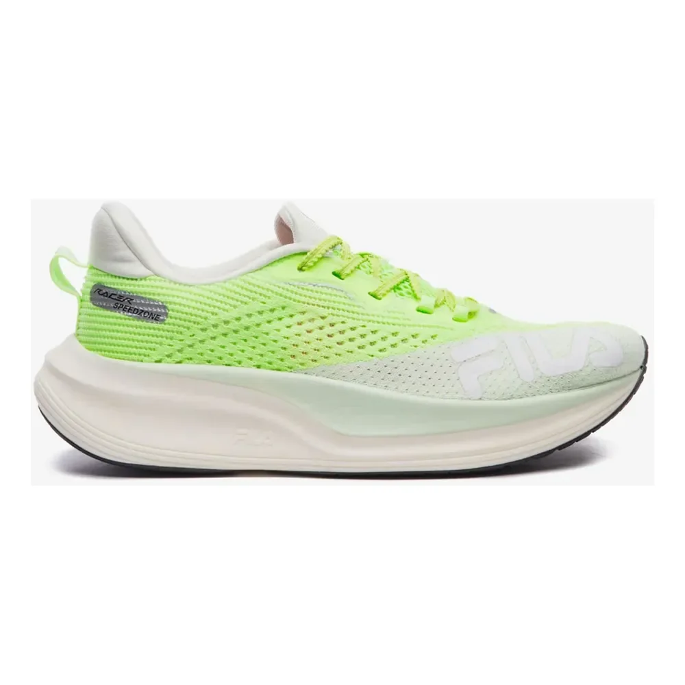 Tênis Fila Racer Speedzone Feminino Corrida E Maratona Verde/verdecanario/branco Geométrico 38,0 Br