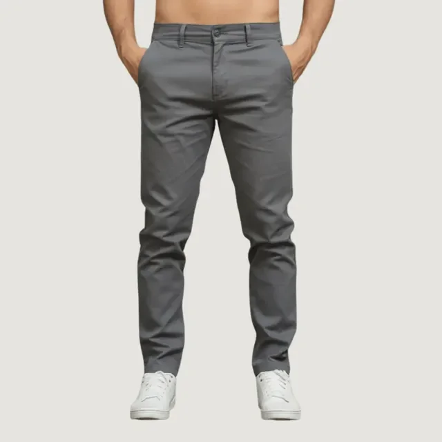 Calça Sarja Masculina Bolso Faca E Embutido Esporte Fino