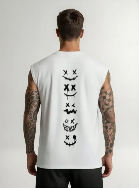 Regata Oversized Machão Treino Confortavel Estiloso P Ao G1