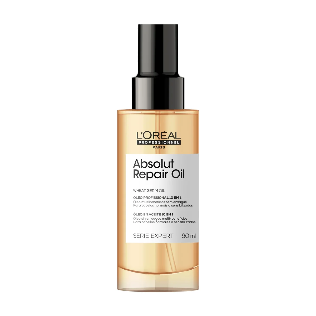 L'Oréal Professionnel Óleo 10 em 1 Absolut Repair | Multi-benefícios para cabelos secos e danificados | Repara e Promove Brilho | Com Gold Quinoa e Proteínas