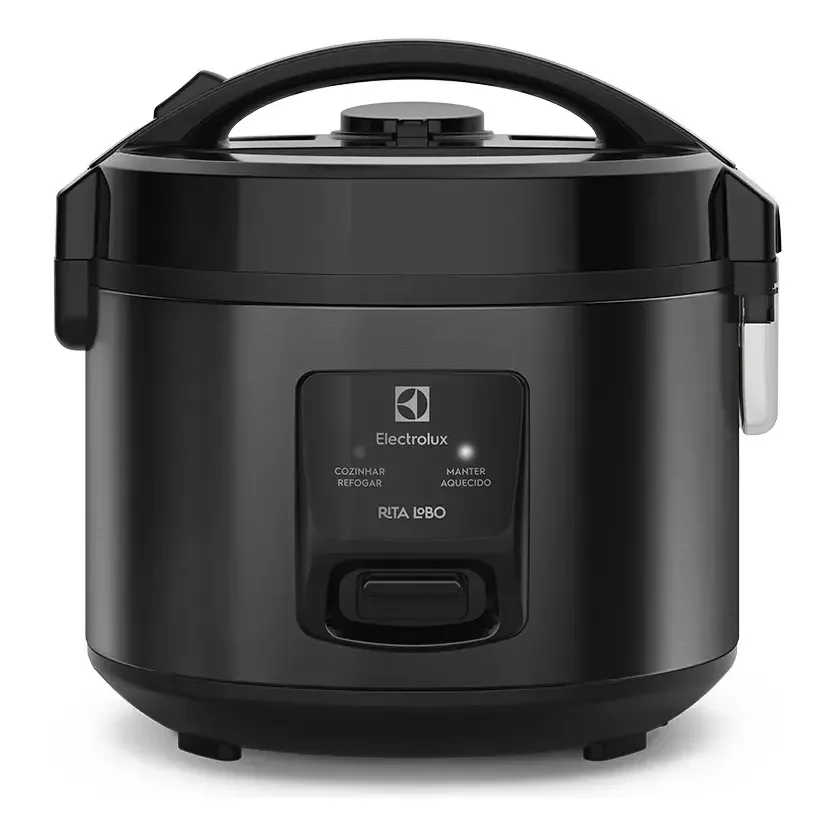 Panela De Arroz Elétrica Electrolux 2l Preta Efficient Visor Glass Por Rita Lobo Erc10 Preto/inox 220v 60hz