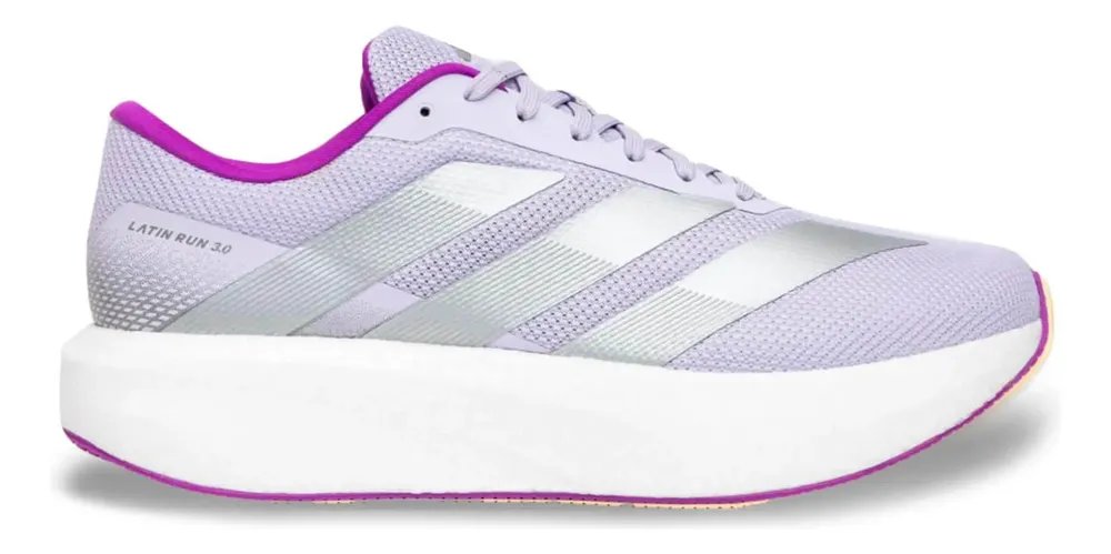 Tênis adidas Latin Run 3.0 Corrida Caminhada Treino Lilás 38 Br