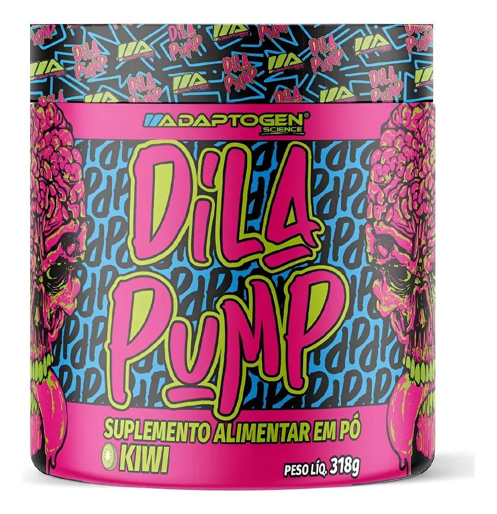 Pre Treino Dila Pump Sem Cafeína Adaptogen Pote De 318g Kiwi Kiwi
