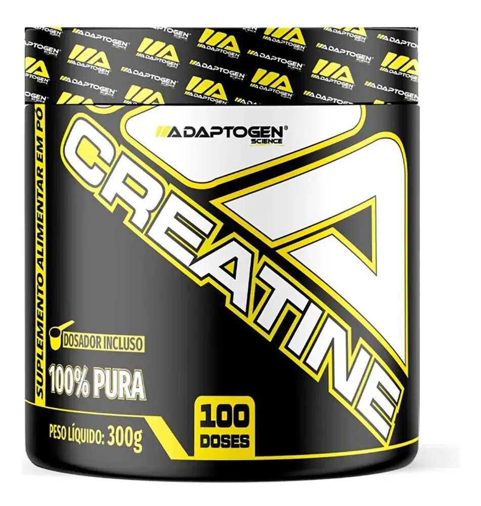 Creatina Platinum 300g Adaptogen Science - 100% Pura Sabor Sem sabor