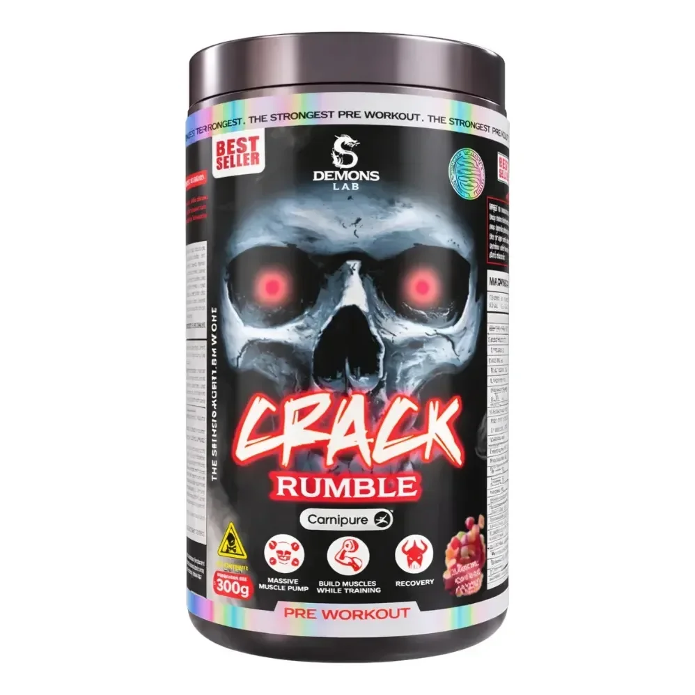 Pré Treino Crack Carniure 300g Demons Lab Pré Workout Sabor Candy