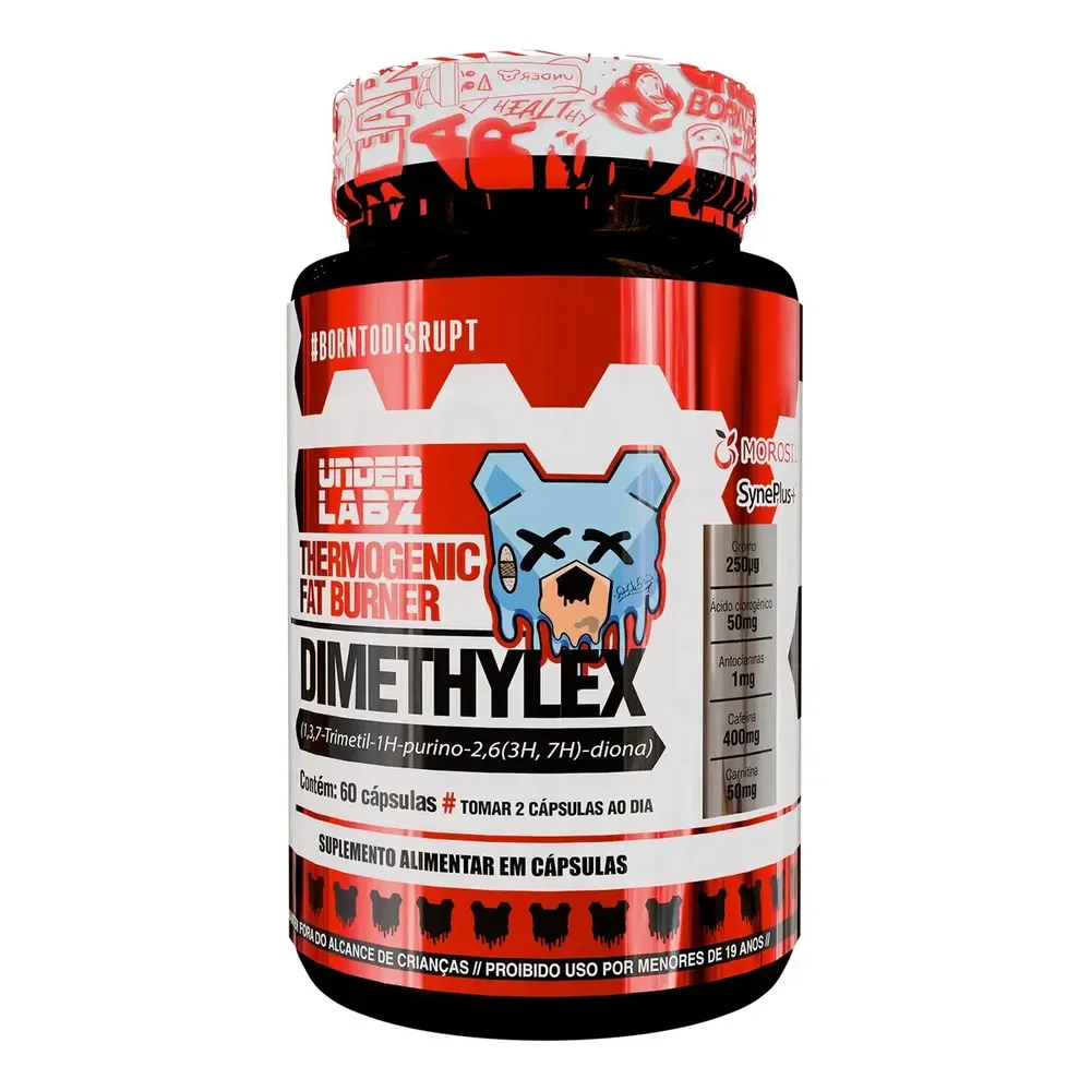 Dimethylex 60 Cápsulas Under Labz - Termogênico Sem Sabor