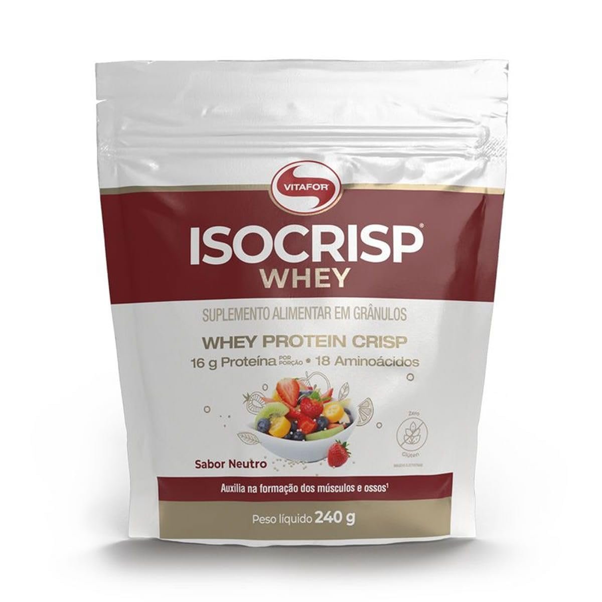 Isocrisp Whey Refil (240g), Neutro, VitaFor