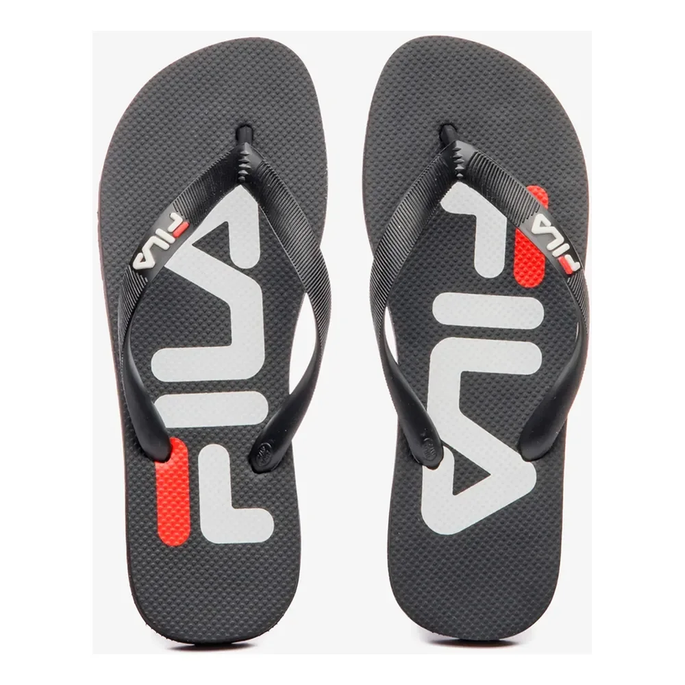 Chinelo Fila Fingers Original Confortável Antiderrapante Preto/branco Não Se Aplica 41/42